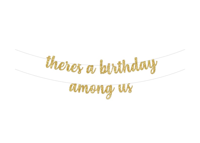 Decor There/'s a Birthday Among Us Among Us Birthday Party Banner Girl Boy Decoration