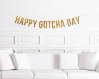 Congratulations Dog Adoption, Happy Gotcha Day Adoption Banner, Party Decorations , Adoption Shower Decor