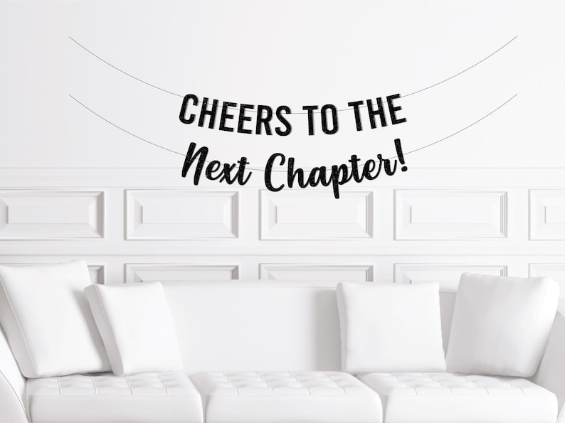 Her Next Chapter Bridal Shower Decorations, Custom Personalized Next Chapter Book Theme Themed Cake Topper Party Supplies image 5