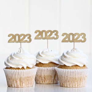 2023 Graduation Cupcake Toppers, Grad 2023 Cup Cake Decorations Decor Party Supplies