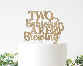 Decoraciones temáticas "Dos bebés están preparando cerveza", baby shower de gemelos en cervecería, temática de cerveza, artículos para fiestas