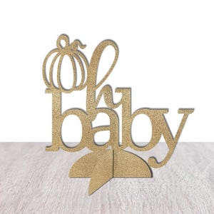 Pumpkin Oh Baby Centerpiece, Halloween Baby Shower Table Decoration, Thanksgiving Baby Shower Decor, Fall Autumn Baby Shower Party Supplies