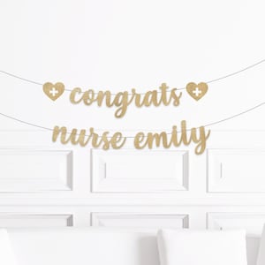 Nursing Graduation Party Decorations, Nurse Graduation Decor, RN Grad Party Supplies, BSN Grads Celebration, Custom, Personalized