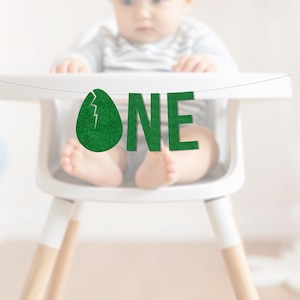 Dinosaur Highchair Banner, Dino High Chair Banner, Cake Smash Decorations, One a Saurus, Oneasaurus Rex