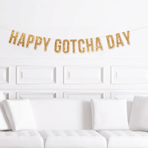 Felicitaciones por la adopción de un perro, pancarta de adopción "Feliz Día de la Adopción", decoraciones para fiestas, decoración para despedidas de soltera