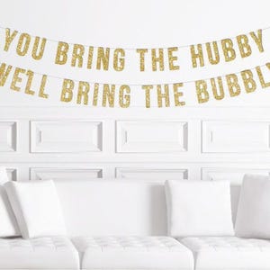 Banner dorado para despedida de soltera