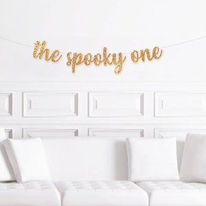 Halloween 1st Birthday Decorations, The Spooky One Banner, October First Birthday Decor, Girl or Boy, Cute