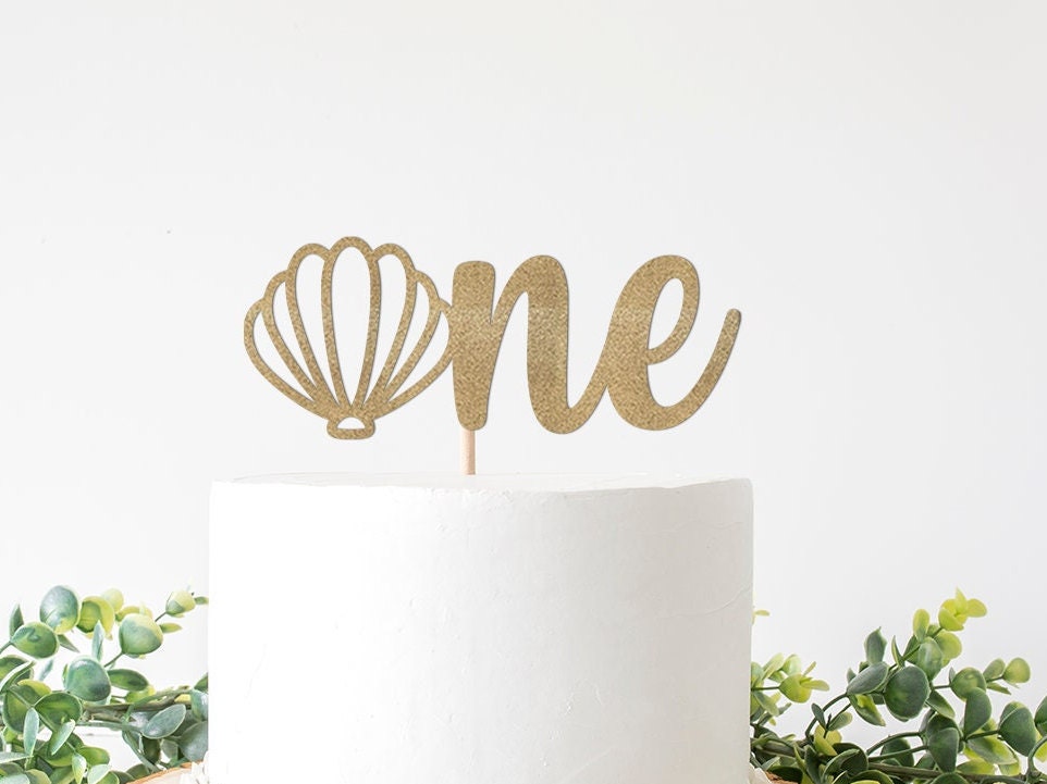 ONEder the Sea Cake Topper Under the Sea 1st Birthday Party Decorations Ocean Themed First Birthday Mermaid 1st Birthday