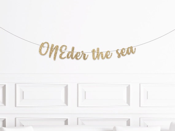 Oneder the Sea Banner, Under the Sea 1st Birthday Party