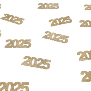 Décorations de remise des diplômes, Décoration de fête des diplômés 2025, Articles de fête pour les diplômés du secondaire, Confettis scintillants en papier 2025