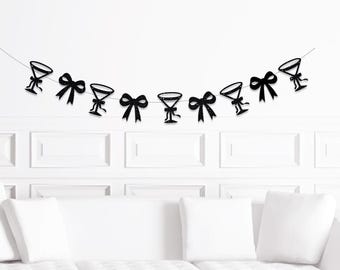 Espresso Martini Party Decor, Tini Bit Older Birthday Decorations, Coquette Themed Party Supplies, Feminine Roses Girly 20th Birthday Bows