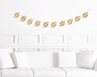 Football Theme Birthday Garland, Football Birthday Decorations, Sports Theme Birthday Decor, Foot Ball Banner, Football 1st Birthday Boy