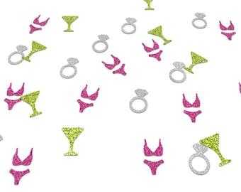 Bikinis and Martinis Confetti, Beach Bachelorette Party Decorations, Beach Bach Decor, Extra Dirty 30th Birthday Table Scatter