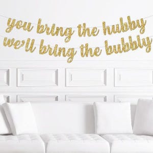 Bridal Shower Banner Gold