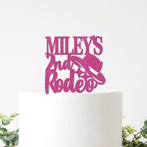 Custom 2nd Rodeo Cake Topper, Second Rodeo Themed Birthday Decorations, Cowgirl One Decor, Country Party Supplies, Not My First Rodeo