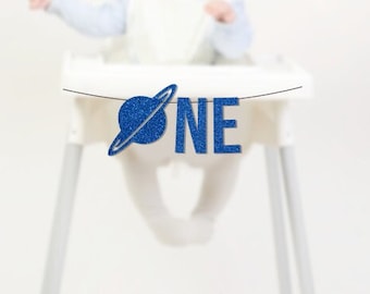 Planet Cake Smash Decoration, First Trip Around the Sun High Chair Banner, Space 1st Birthday Decor Party Supplies, Outerspace, Rocketship
