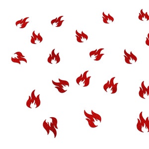 Confeti de llamas, decoraciones para fiestas de cumpleaños con temática de camping, decoración para despedidas de soltera, suministros para camiones de bomberos, fogatas