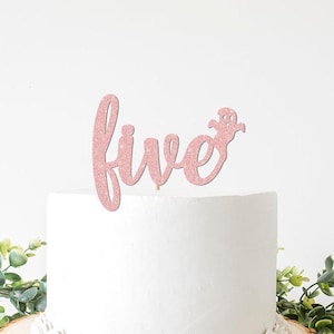 Faboolous & Five Birthday Decorations, Halloween 5th Birthday Decor, Spooky Five Ghost Cake Topper, She is Fa-boo-lous and 5