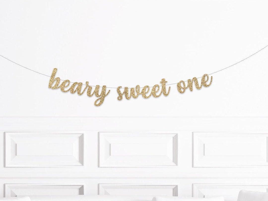 Teddy Bear Birthday Decorations, Beary Sweet One Banner, Teddy Bear 1st ...