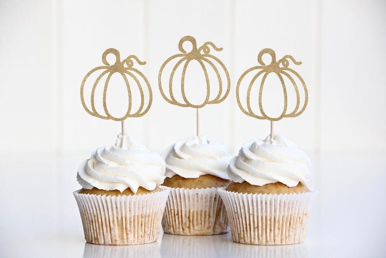 A Our Little Pumpkin is One Cake Topper, Thanksgiving Themed First Birthday Decor, Halloween Theme 1st Birthday Decorations, Fall Party image 3