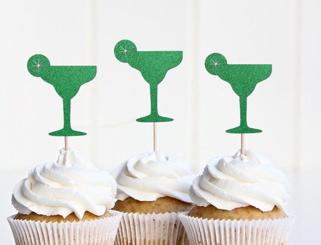 Margarita Cupcake Toppers, Fiesta Cheers to Years Picks, Margs and