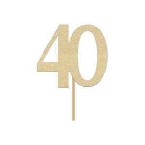 Cheers and Beers to 40 Years Cursive Banner / Gold Glitter Script Birthday Party Banner / 40th Birthday Decor / Forty / Fortieth Anniversary