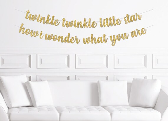twinkle twinkle little star banner diy