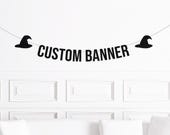 Halloween Decorations Indoor, Halloween Party Banner, Halloween Custom Decor, Halloween Bachelorette Party Decorations, Witch Hat