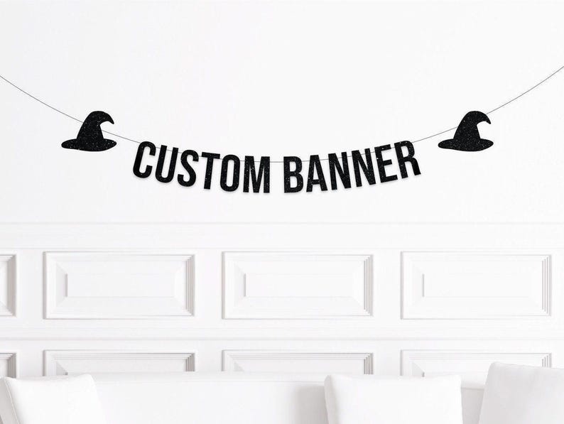 Halloween Decorations Indoor, Halloween Party Banner, Halloween Custom Decor, Halloween Bachelorette Party Decorations, Witch Hat