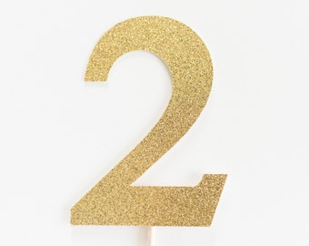 2 Cake Topper, Two, Second Birthday party decoration, I am, gold glitter, 2nd decor, decoration