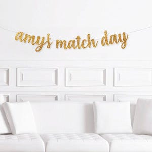Custom Match Day Banner, P1OCC Personalized Match Day Decorations, Residency Match, I Matched, It's a Match Decor