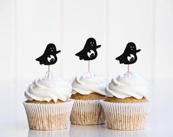 A  Little Boo is Almost Due Cupcake Toppers, Halloween Baby Shower Decorations, October Baby Shower Decor, Ghost Themed Gender Reveal