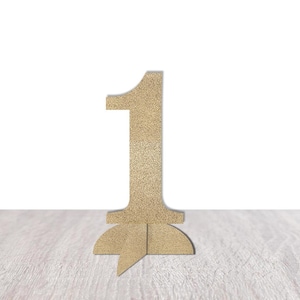 1st Birthday Table Decorations, First Birthday Centerpiece, Boy Girl Gold 1 Table Number Decor, Party Supplies