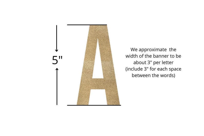Custom Banner Gold Glitter / Personalized Sign / Personalized Banner / Custom Name Sign / Custom Birthday Sign, Custom garland, Custom Decor image 5