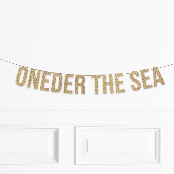 Under the Sea 1st Birthday Party Decorations, ONEder the Sea Banner, Ocean Themed First Birthday, Mermaid 1st Birthday Party Decorations