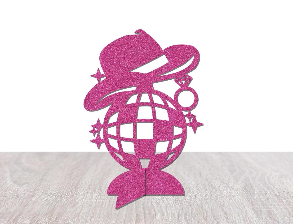 Disco Cowgirl Themed Bachelorette Decorations Table Centerpieces Tabletop Decor Last Rodeo Bach Party Supplies Hot Pink