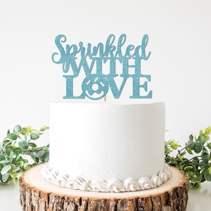 Sprinkled With Love Cake Topper, Sprinkled With Love Baby Shower Decor, Baby Sprinkle Decorations, Donut Theme Themed Ideas Oh Boy
