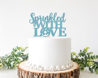 Sprinkled With Love Cake Topper, Sprinkled With Love Baby Shower Decor, Baby Sprinkle Decorations, Donut Theme Themed Ideas Oh Boy