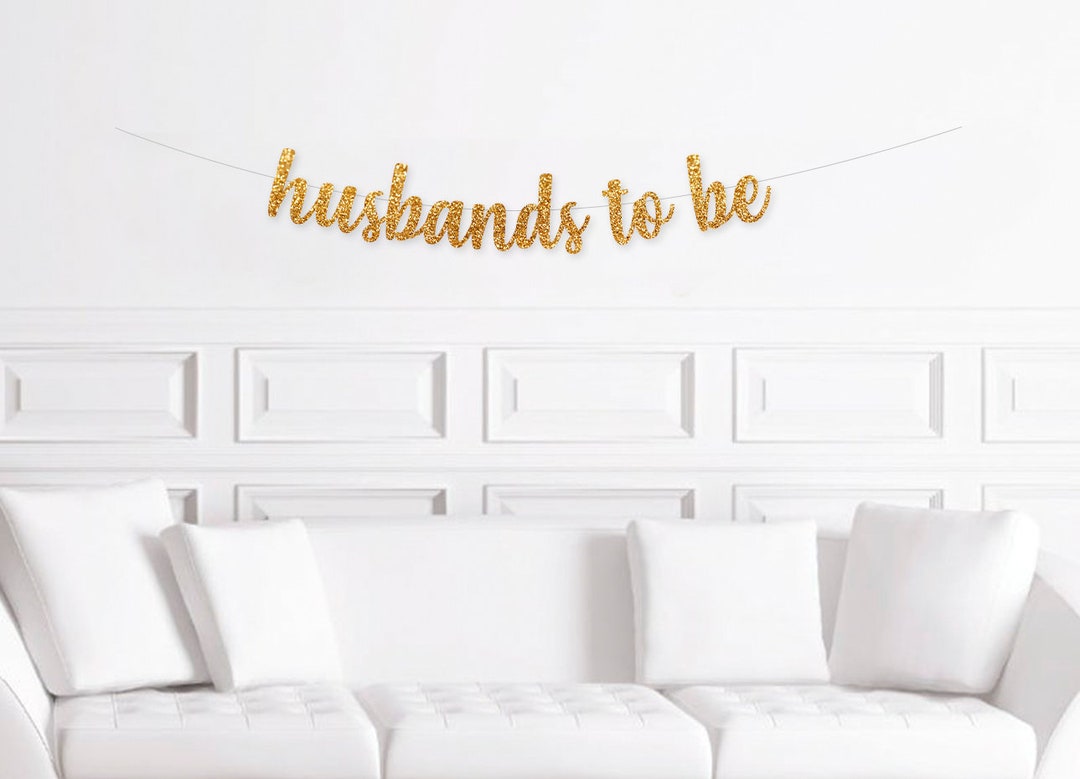 Gay Wedding Shower, Same Sex Shower, Husbands to Be Banner, Gay ...