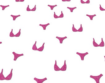 Bikini Confetti, Martinis and Bikinis Bachelorette Table Decorations, Bach Decor, Destination Party Supplies Theme Themed Ideas