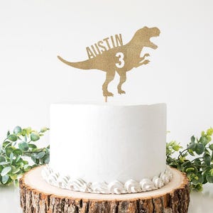 Stomp Chomp Roar Banner / Gold Glitter Dinosaur First Birthday Party Sign / Dino Prehistoric/ One Theme Ideas / Boy's Decorations image 3