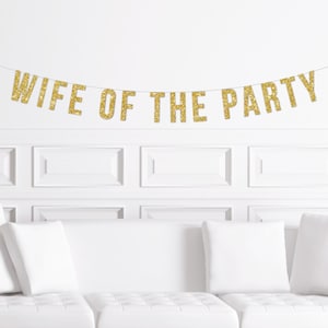 Mob Wife Bachelorette Banner, Wife of the Party Banner, Fun Bachelorette Party Decorations, Bachelorette Decor Funny