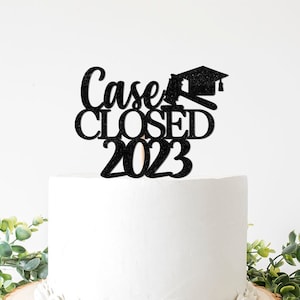 Law School Graduate Cake Topper, Law School Graduation Party Decorations, Case Closed, Passed the Bar Party Suppplies, 2023 2024