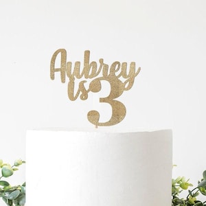 Custom Age Number Cake Topper, Birthday Sign, 1st, 2nd, 3rd, 4th, 5th, 6th, 7trh, 8th, 9th, 10th, 11th, 12th, Decorations, Decor, 1 2 3 4 5
