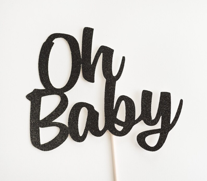 Oh Baby Shower Cake Topper Decoration Decor Baby Girl Etsy
