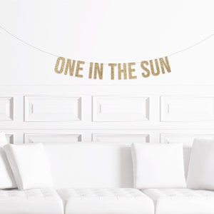 One in the Sun Banner, Sun Themed 1st Birthday, Sunshine 1st Birthday Decorations, Girl Boy