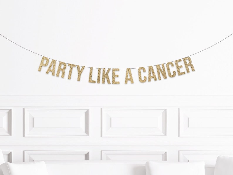 Zodiac Birthday Party Decorations Party Like A Cancer Banner Etsy