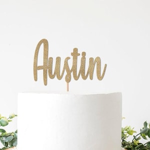 Custom Cake Topper, Name Cake Topper, Personalized Party Decorations, Customized Cake Sign, Cake Decoration, Boy Girl Theme Themed