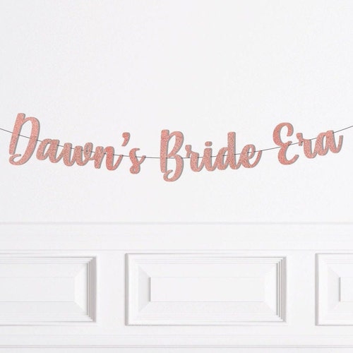 Bannière In My Bride Era, décorations personnalisées de l'ère de la mariée, 2024 articles de décoration pour la douche nuptiale