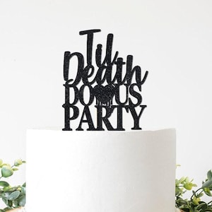 Halloween Bachelorette Cake Topper, Until Death Do Us Part Decorations,  October Bachelorette Decor Til Till
